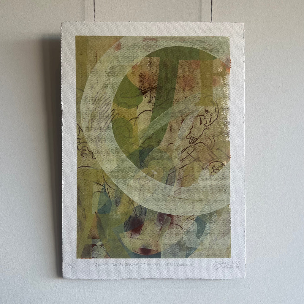 'Studies for St Jerome at Prayer (after Barroci)’ 1/1 by Isaac Huggins