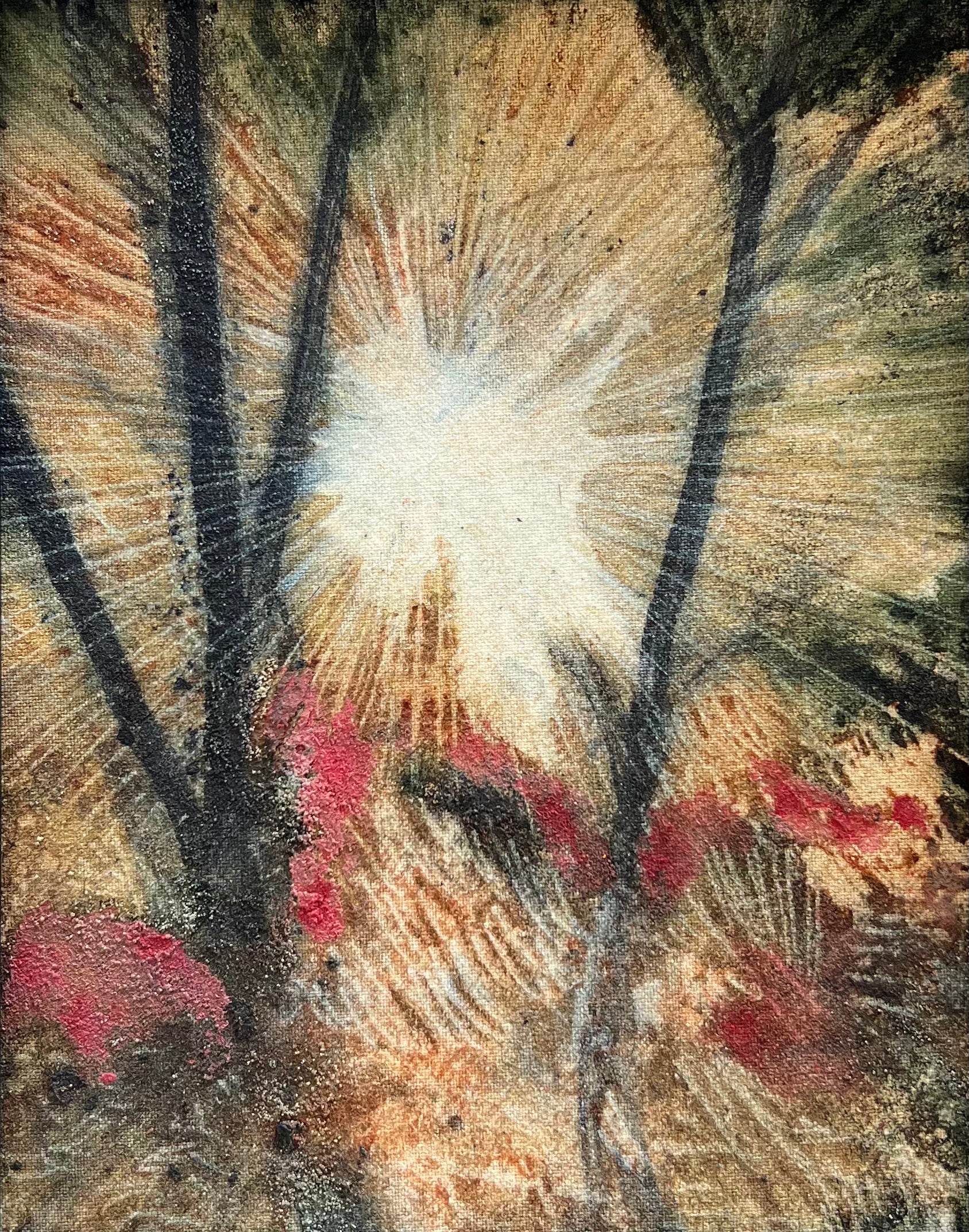 'Sunburst Decalcomania' by Kelsey Ashe