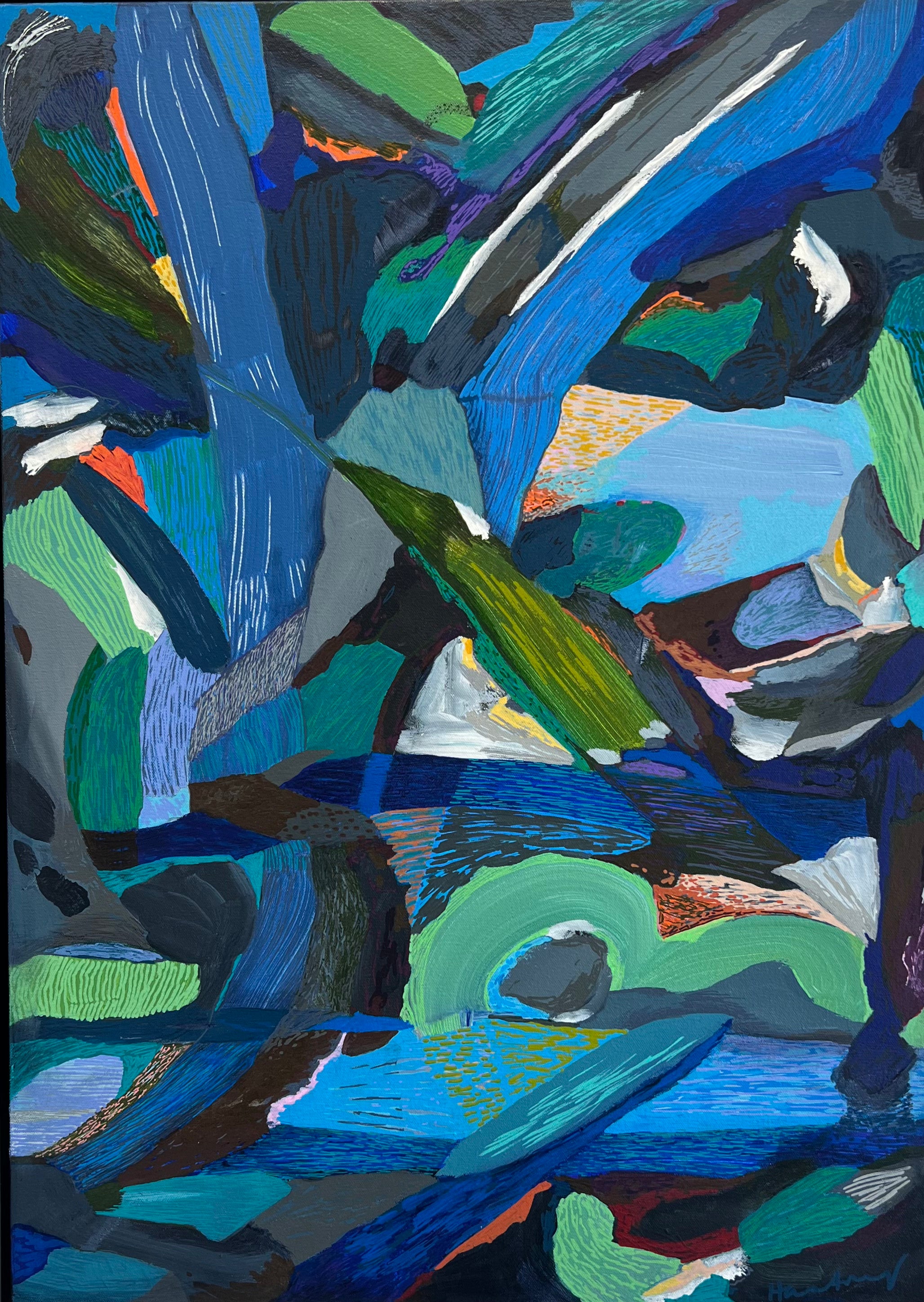 'Blue Landscape II' by Genevieve Hartney