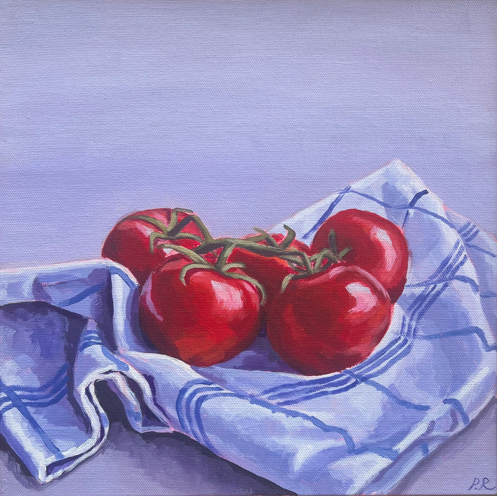 SOLD 'Tomatoes and cloth' by Pia Reynolds