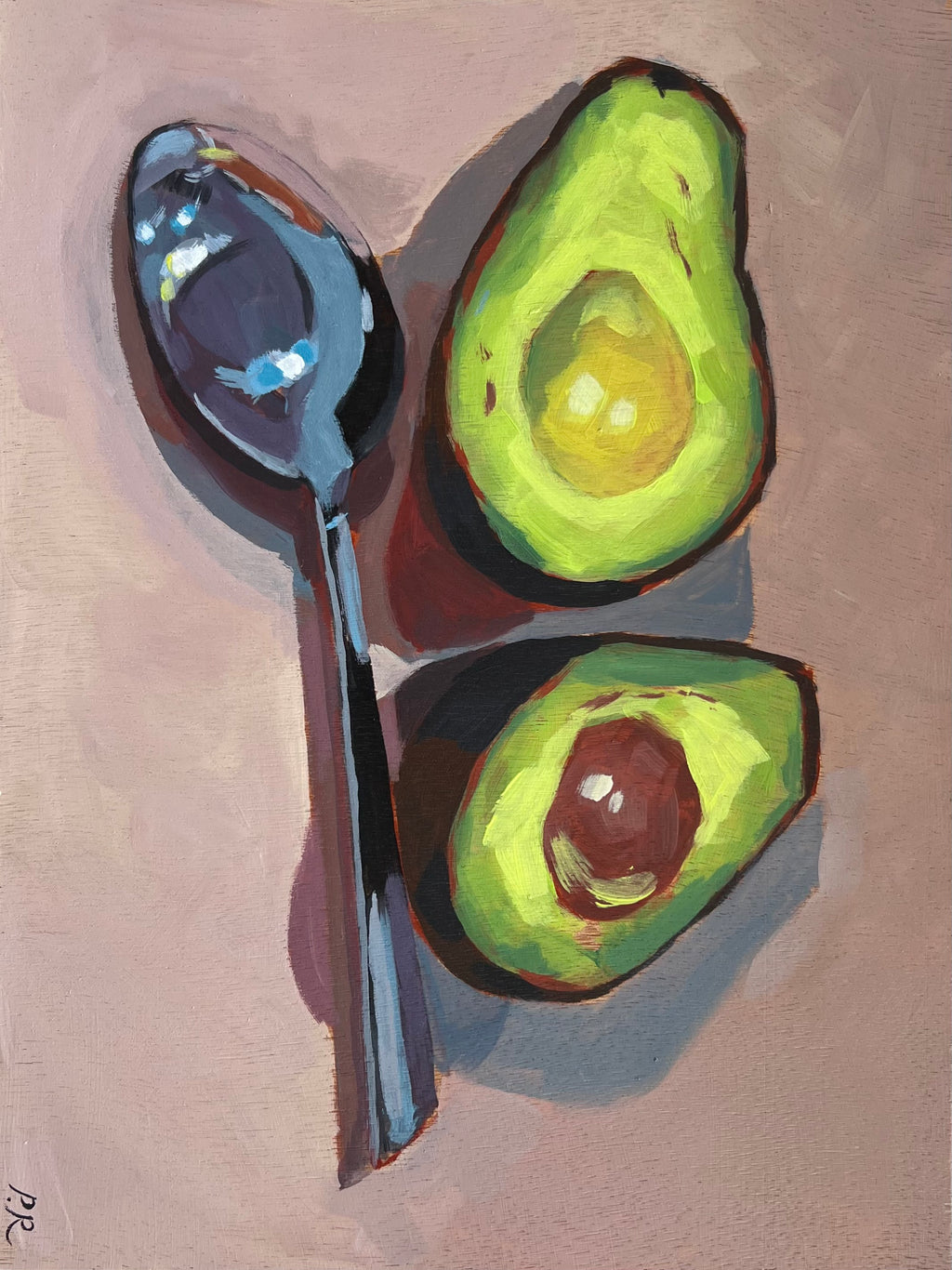 'Avocado & spoon’' by Pia Reynolds