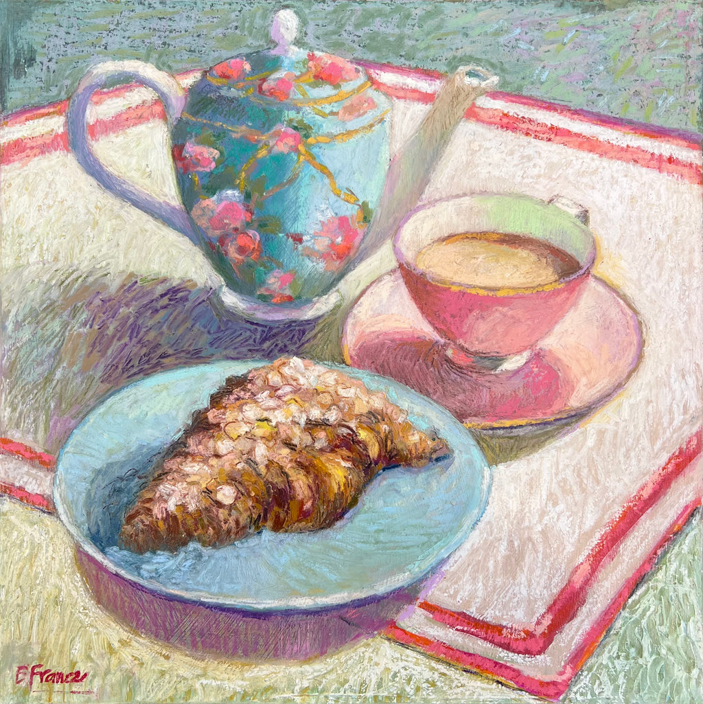 'Tea with Almond Croissant’ by Elle France