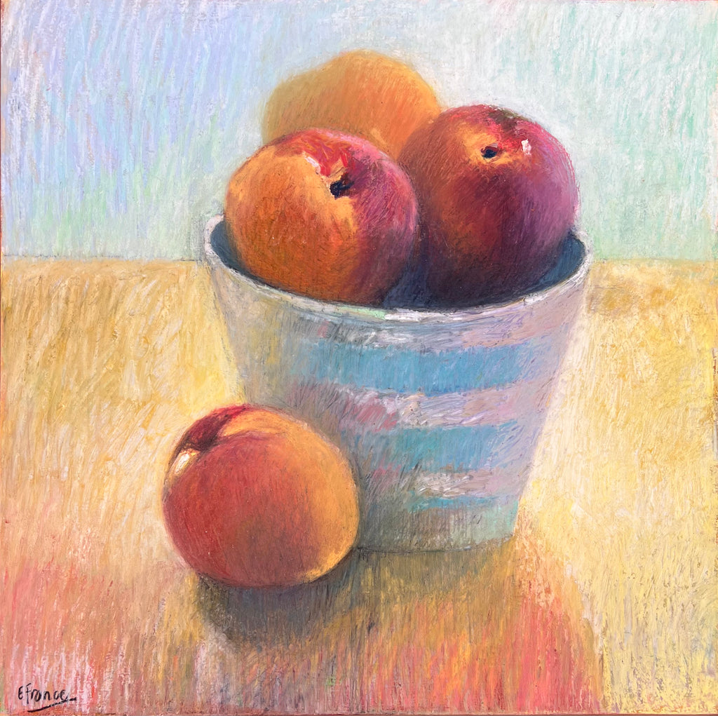 'Cornishware with Peaches’ by Elle France