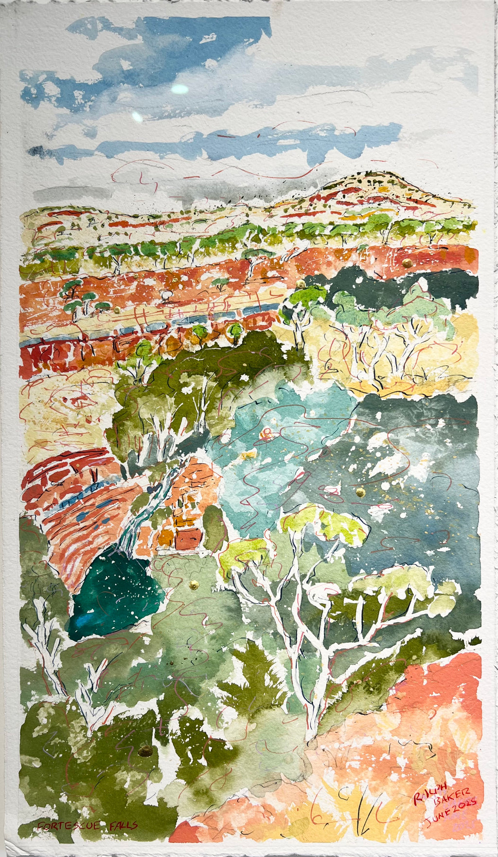 'Fortescue Gorge Hamersley Range' by Ralph Baker