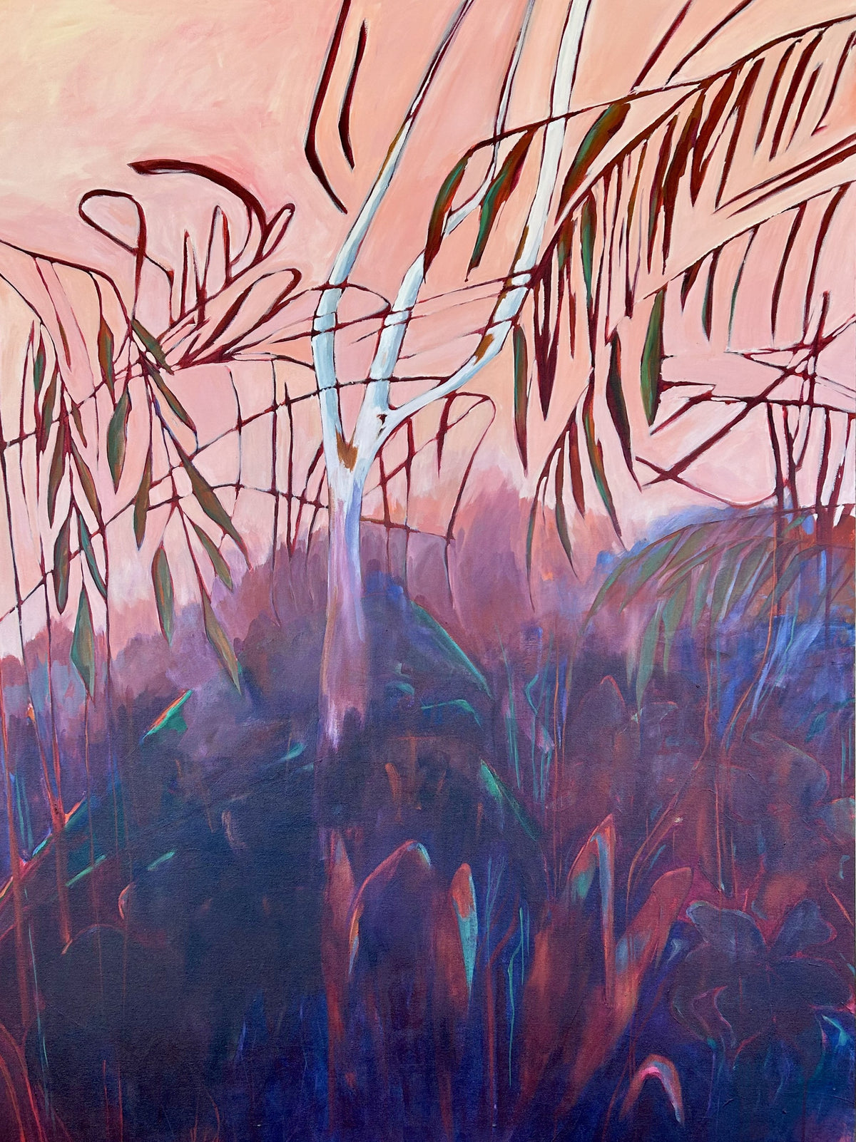 'Red Earth Scrub at Sunset' by Annabelle Brockman