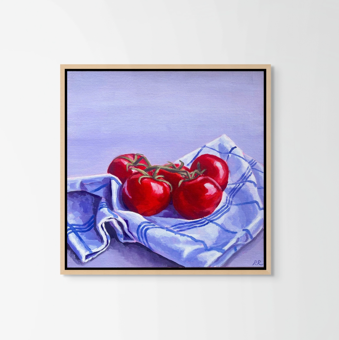 SOLD 'Tomatoes and cloth' by Pia Reynolds