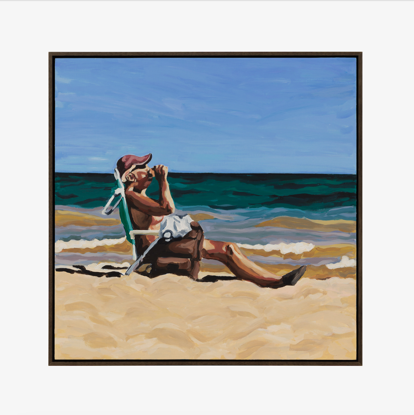 'Bloke on the beach' by Jasmine Raisbeck