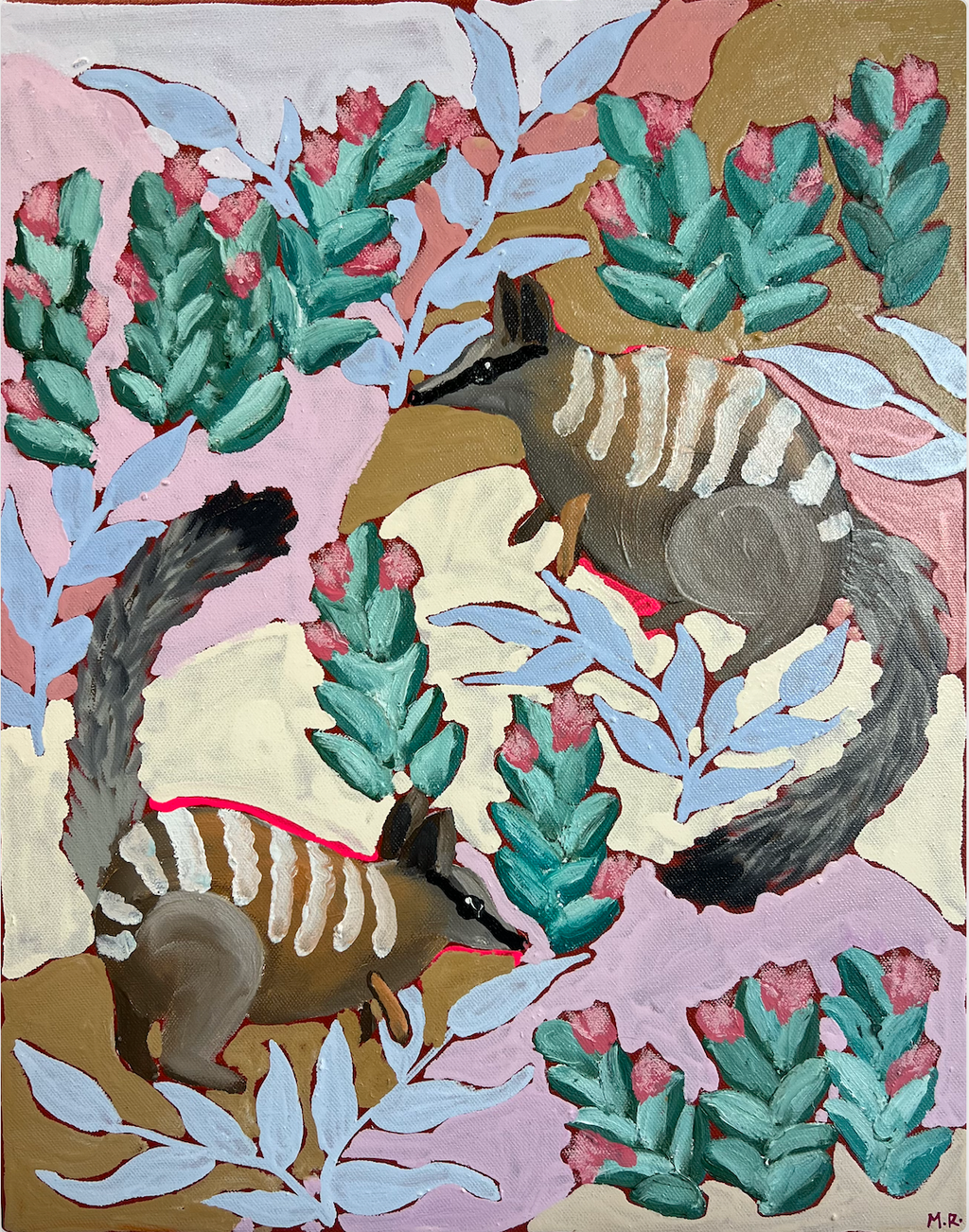 'Numbats with Native Foxglove' by Hannah Goggs