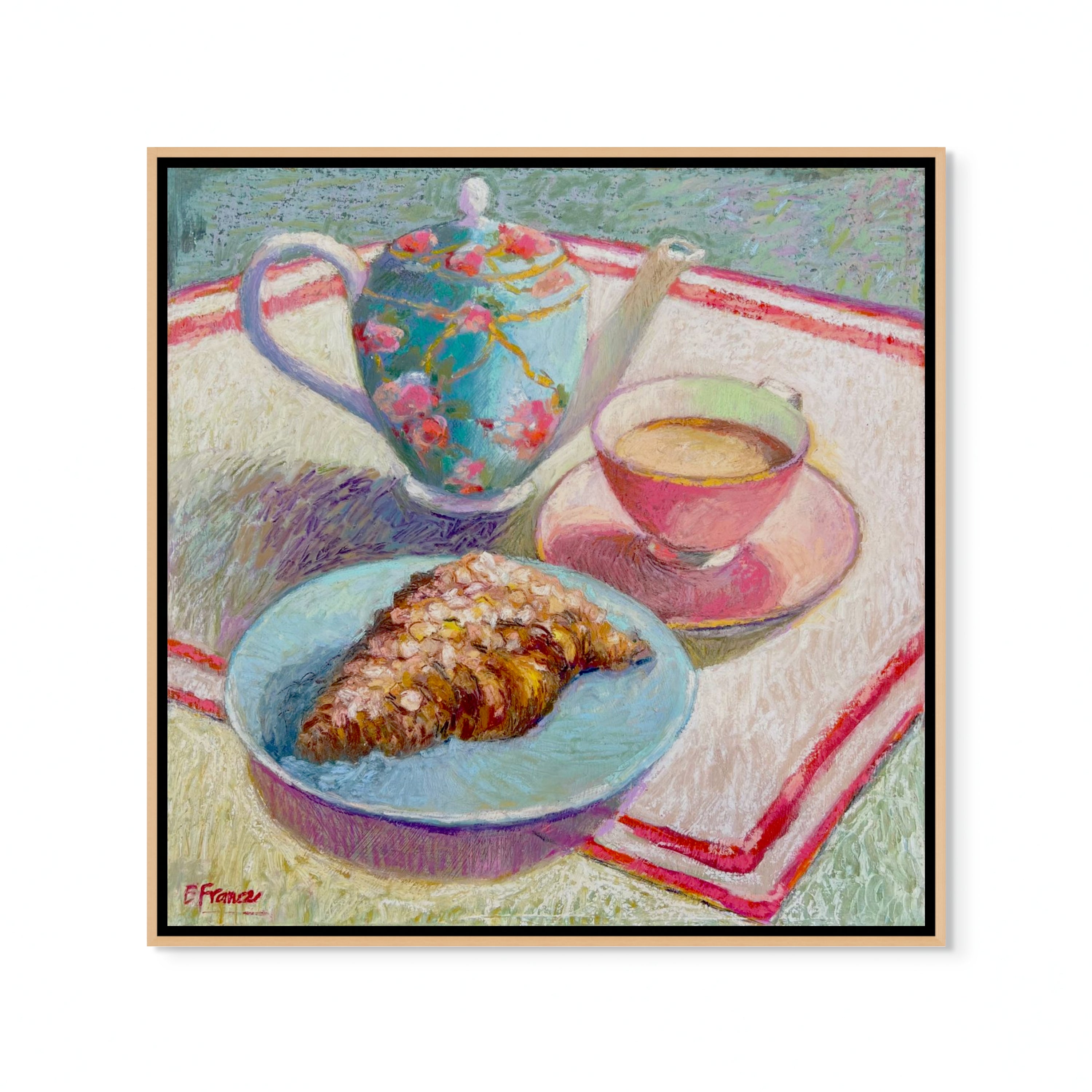'Tea with Almond Croissant’ by Elle France