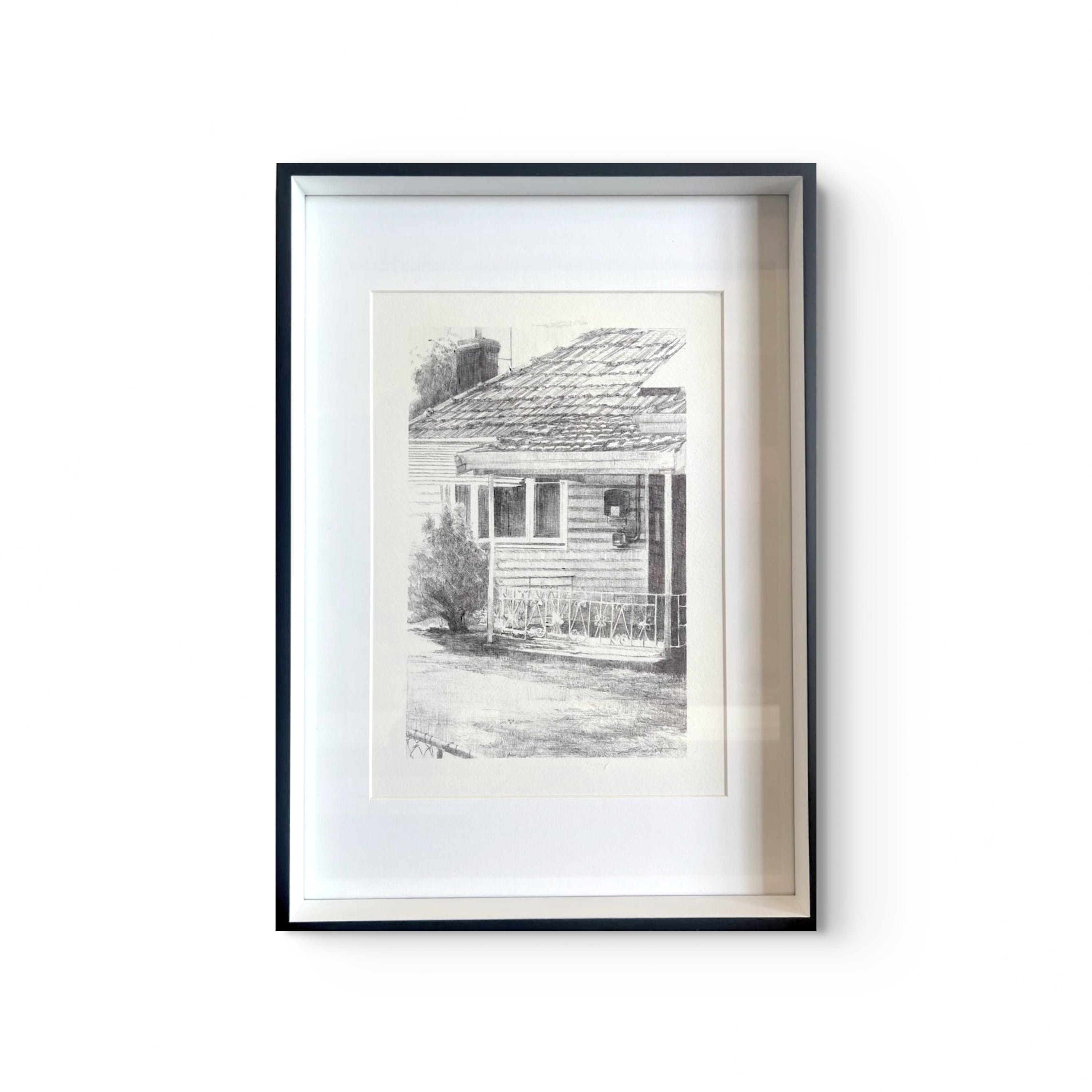 'The corner house, ballads in iron balustrade' by Eleisha Pirouet