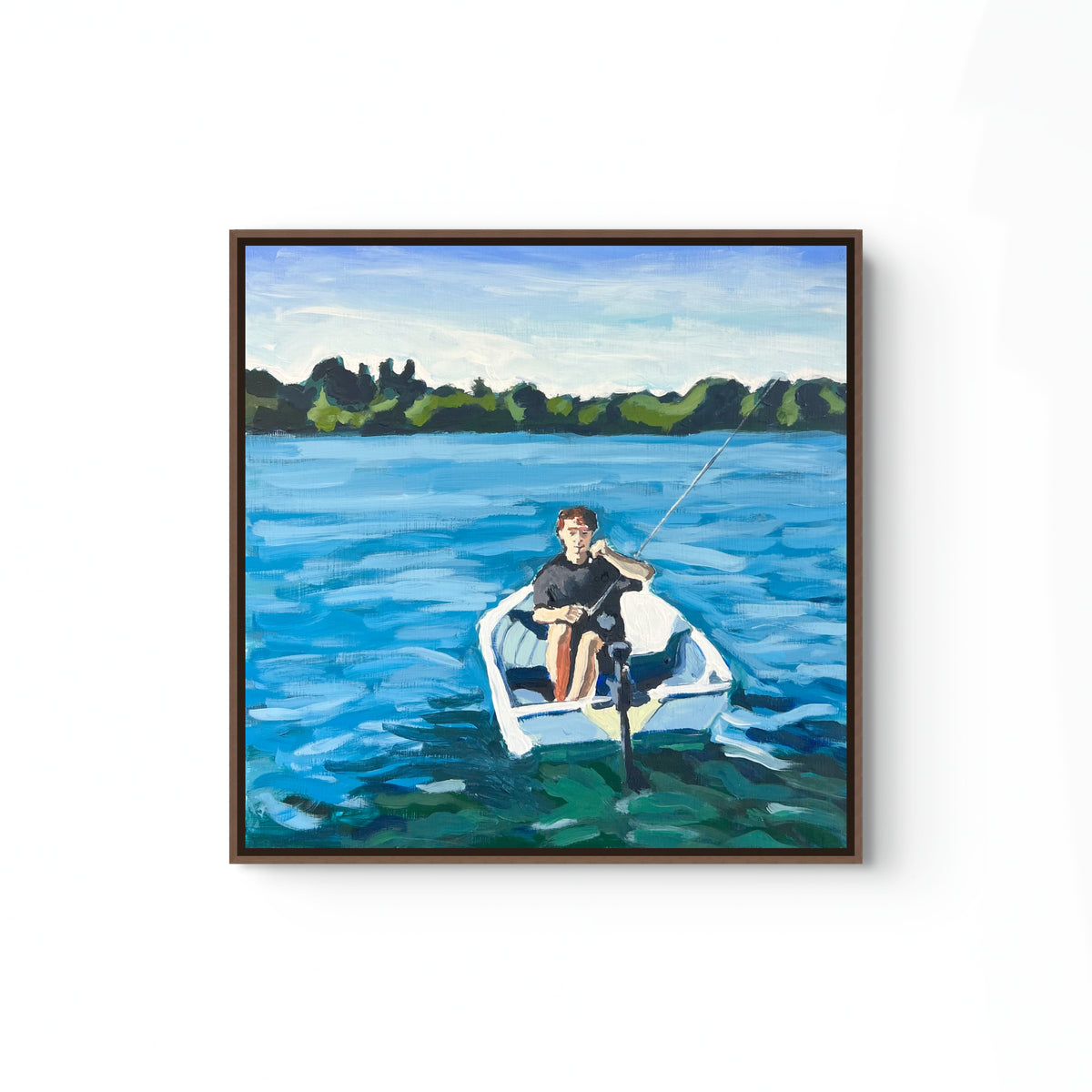'Boy goes fishing' by Jasmine Raisbeck