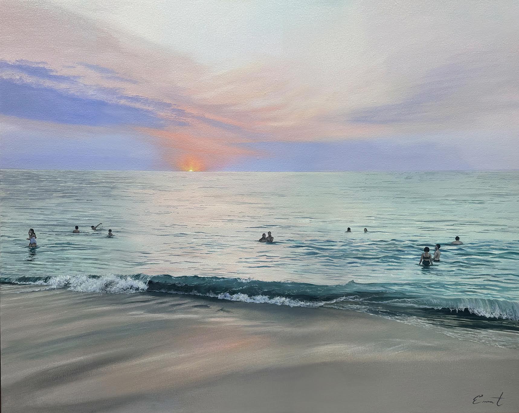'Dusk, City Beach' by Emma Thomson