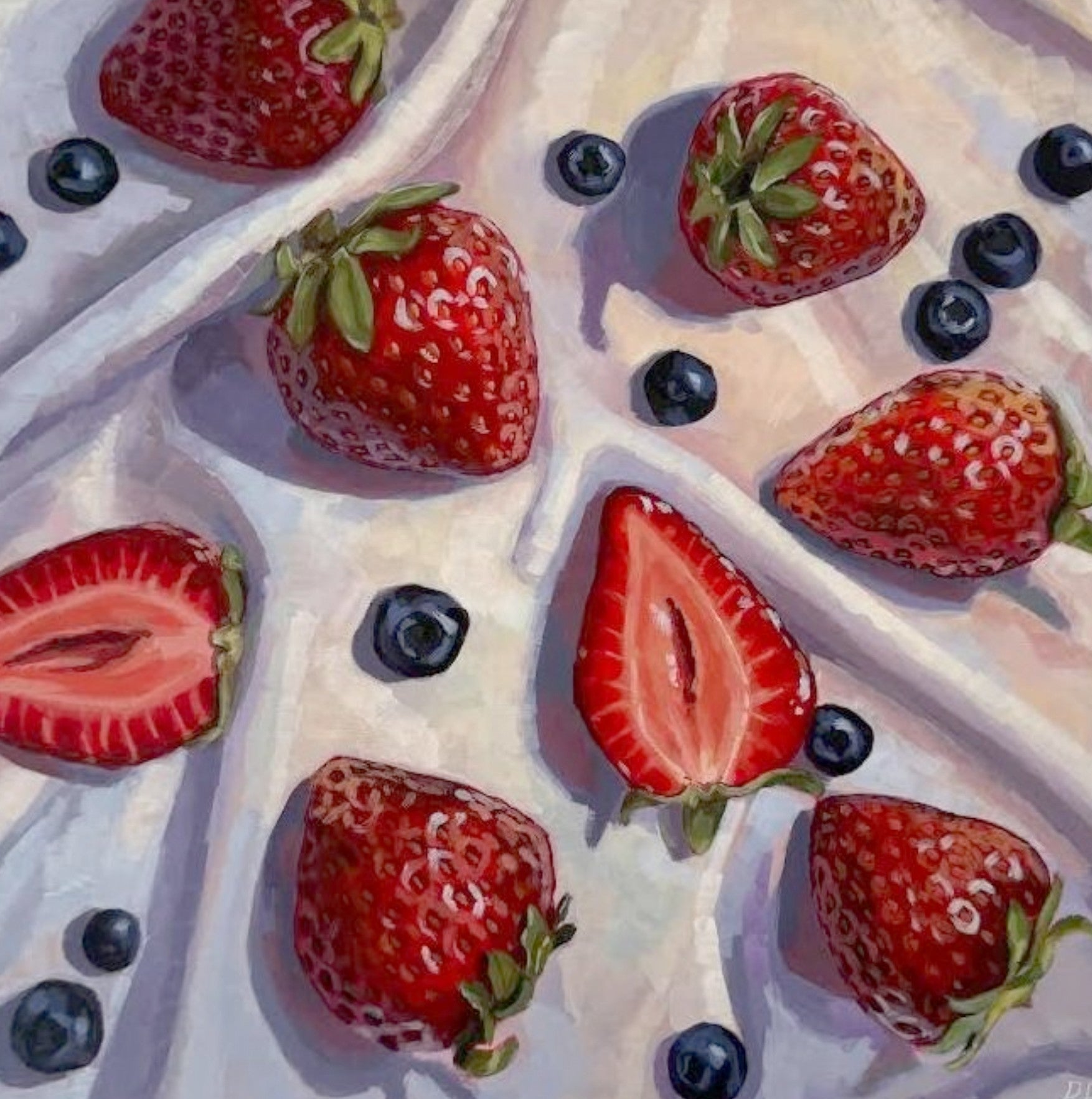 'Scattered strawberries’ by Pia Reynolds